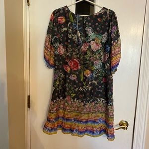 Johnny was silk dress